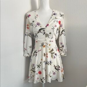 Floral Open-Back Dress